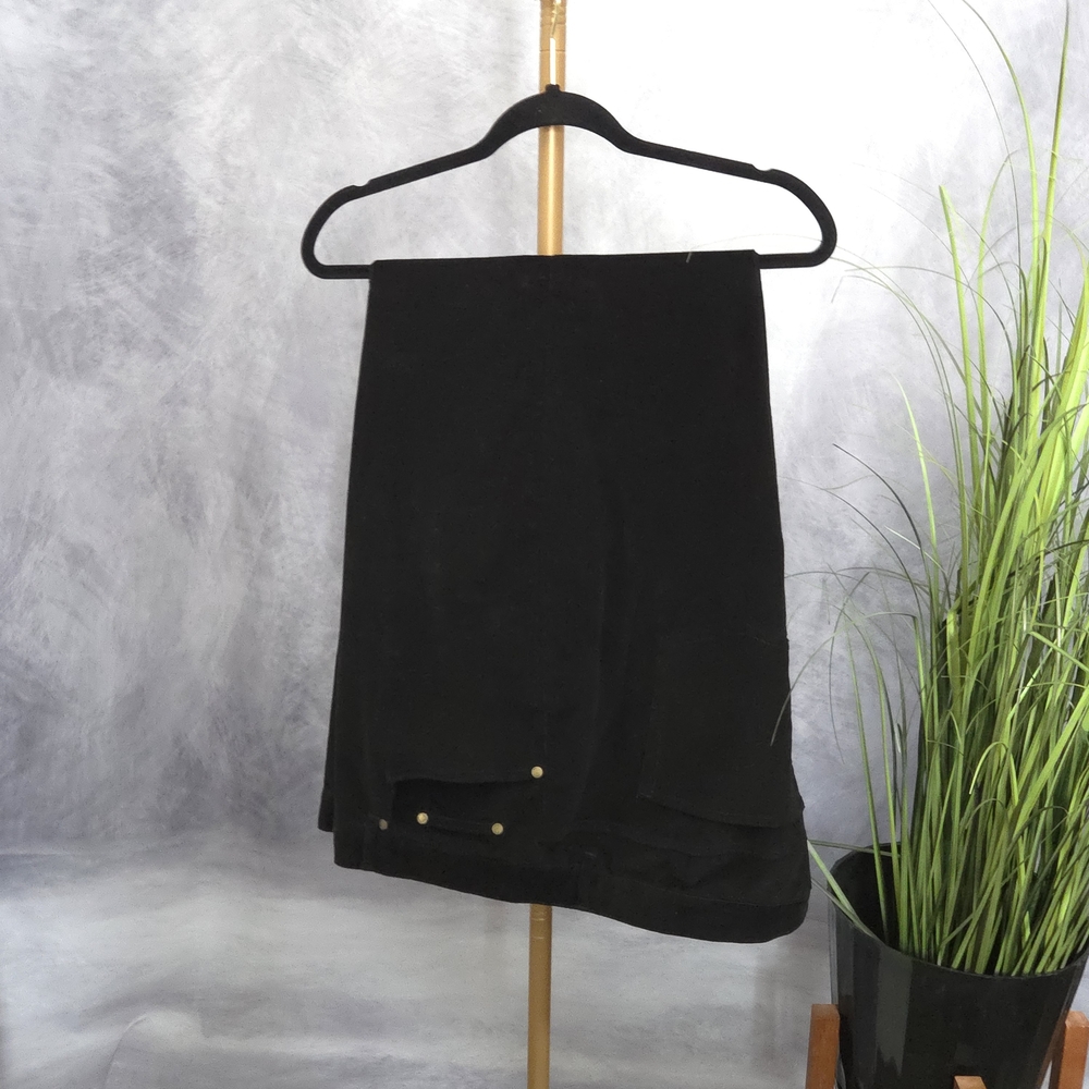Chaps Black Women's Corduroy Trousers Sz 24W